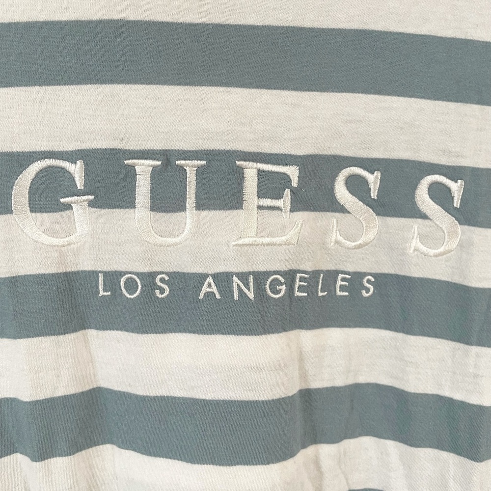 Slate Blue Striped Women’s Guess Shirt